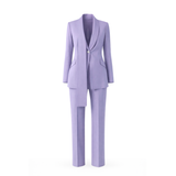 Shawl Suit Blazer & Pants - Lilac