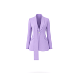 Shawl Suit Blazer - Lilac