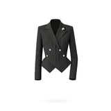 Sovereign Crop Jacket - Black & White