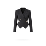 Sovereign Crop Jacket - Navy Mustard