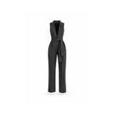 The Star Overall Jumpsuit - Black & White Stripes