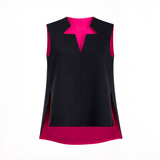 Star Shirt - Reversible Black Fuschia