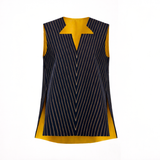 Star Shirt - Reversible Navy Gold Striped