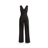 The Arrow Jumpsuit - Black & White Stripes