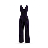 The Arrow Jumpsuit - Navy & Gold Mustard