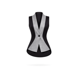 The Gathered Suit Vest Ensemble - Black & Gray