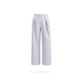 The Gathered Suit Pants Ensemble - Light Gray