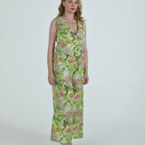 The Vento Reversible Vest & Pants Set - Green Floral