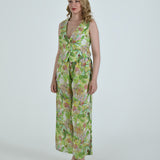 The Vento Reversible Vest & Pants Set - Green Floral