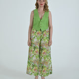 The Vento Reversible Vest & Pants Set - Green Floral