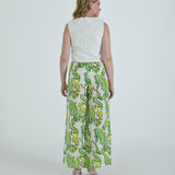 The Vento Reversible Vest & Pants Set - Green Paisley