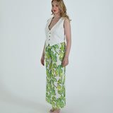 The Vento Reversible Vest & Pants Set - Green Paisley