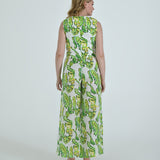 The Vento Reversible Vest & Pants Set - Green Paisley