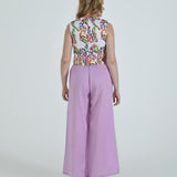 The Vento Reversible Vest & Pants Set - Purple Paisley