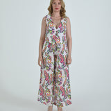 The Vento Reversible Vest & Pants Set - Purple Paisley