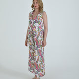 The Vento Reversible Vest & Pants Set - Purple Paisley