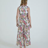 The Vento Reversible Vest & Pants Set - Purple Paisley