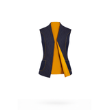 The Yacht Vest - Reversible Navy & Mustard Gold