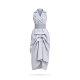 The Tuxedo Dress - Light & Dark Gray