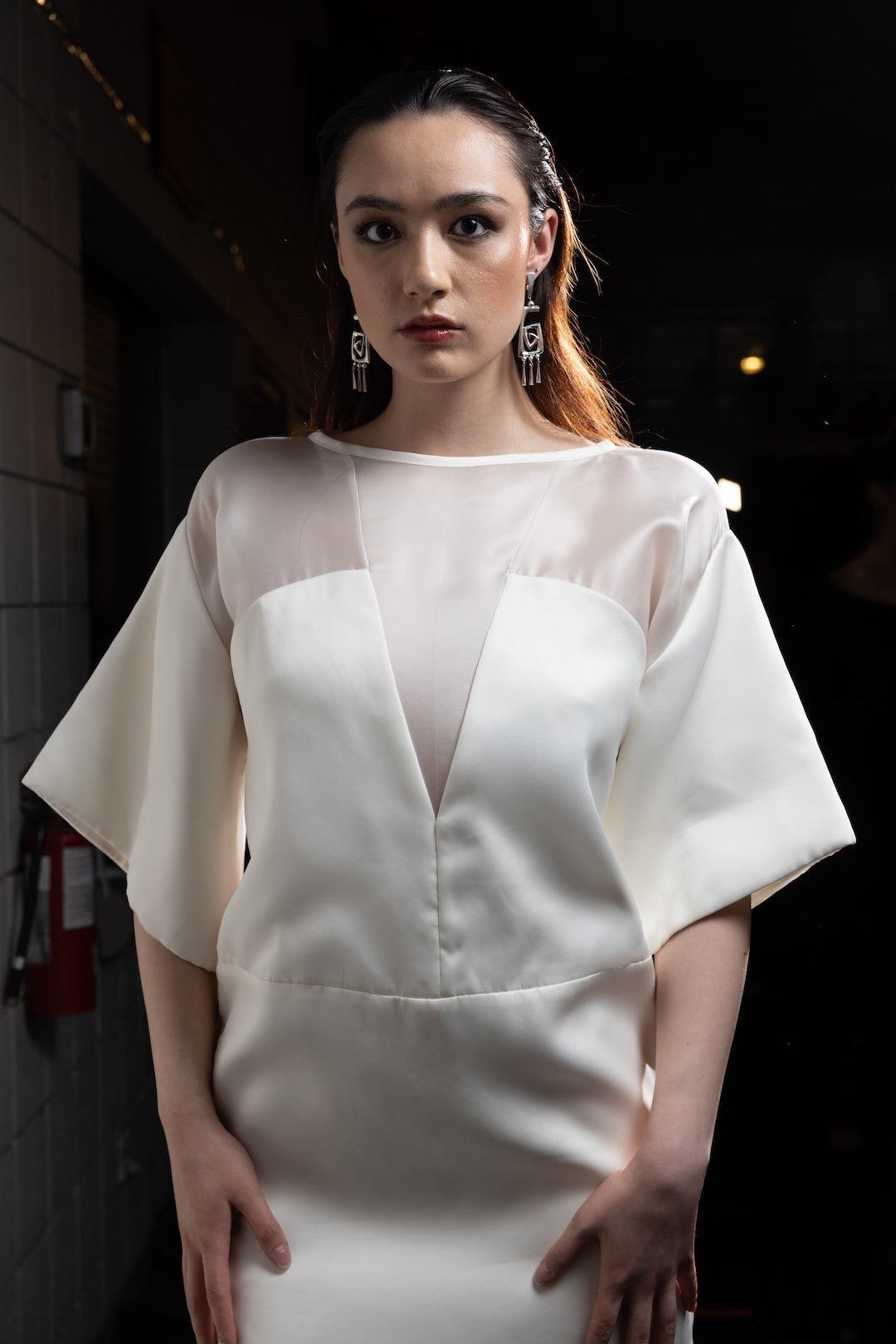 The Whisper Dress - Silk White