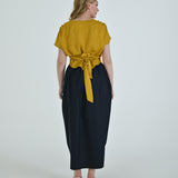 The Muse Wrap Silk Mix - Mustard