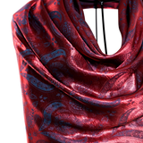 Modal Silk Scarves - Dual Tulip Wine