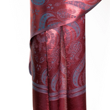 Modal Silk Scarves - Dual Tulip Royal Red