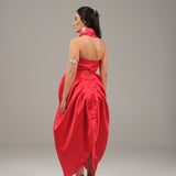 Dynamic Motion Dress - Silk Red