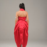 Dynamic Motion Dress - Silk Red