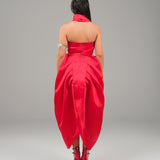 Dynamic Motion Dress - Silk Red
