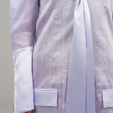 The Moonlight Dress - Shantung & Organza Silk Lilac