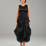 The Juby Dress - Silk Black