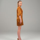 The Whisper Dress - Silk Amber