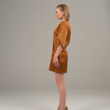 The Whisper Dress - Silk Amber