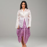 The Collar Skirt - Organza Silk Lavender