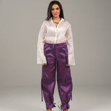 The Plum Pants - Organza Purple