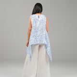 The Breeze Ensemble Blouse - Blue Pattern