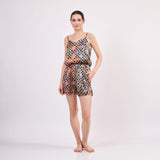 Pure Silk Pajama Set Tank and Shorts - Elhamra