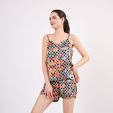 Pure Silk Pajama Set Tank and Shorts - Elhamra