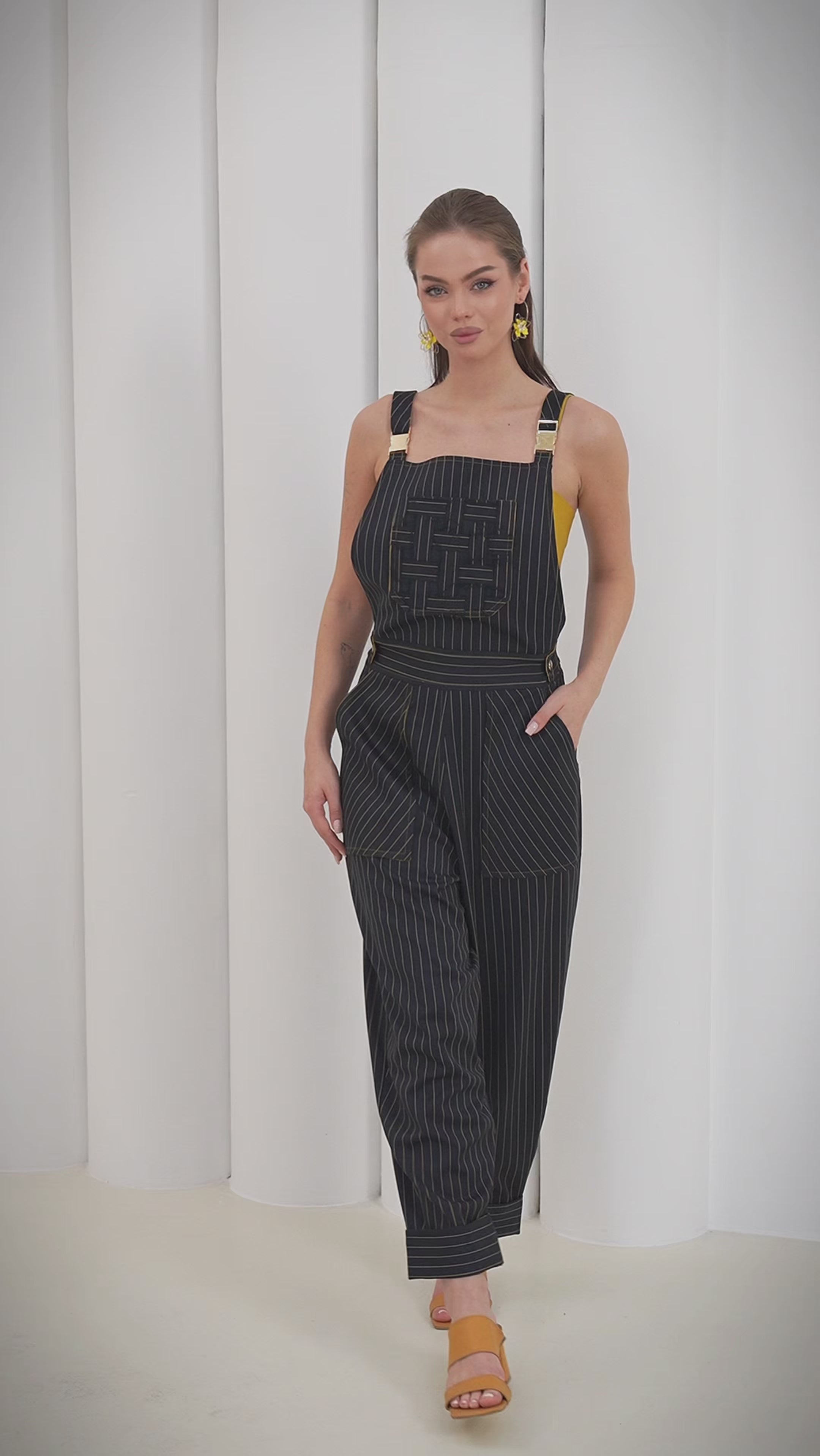 Meridian Over-Jumpsuit by Lumina Eligma – luxury merino wool utility jumpsuit with sculpted silhouette