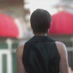 Tuxedo Dress by Lumina Eligma – luxury black tuxedo-inspired evening dress in merino wool and silk