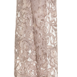 Silk & Cashmere Sequin Lace Lurex Stoles - Sepia