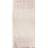 Silk & Cashmere Sequin Lace Lurex Stoles - Sepia