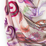 Vivid Prints Modal Silk Scarves - Gentle Paisley
