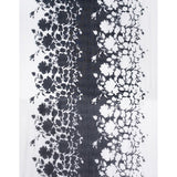 Rosa Abstract Sheer Lightweight Modal Floral Scarf - Black and White