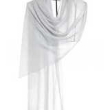 Simply Sparge Micro Baby Cashmere Stole - Light Gray