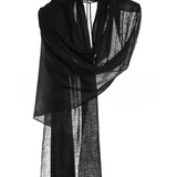 Simply Sparge Micro Baby Cashmere Stole - Black