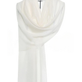 Simply Sparge Micro Baby Cashmere Stole - Ivory