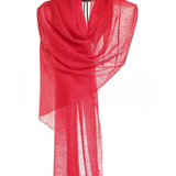 Simply Sparge Micro Baby Cashmere Stole - Red