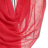 Simply Sparge Micro Baby Cashmere Stole - Red